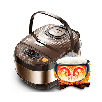 苏泊尔球釜电饭煲5l升智能大容量电饭锅家用全自动多功能蒸汽饭煲棕色