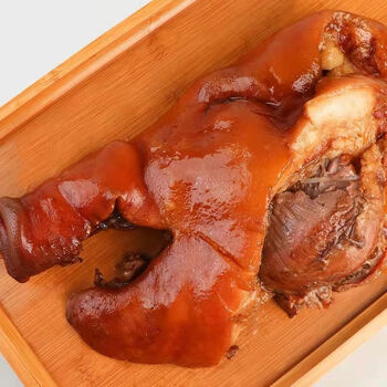 猪头肉熟卤肉烧肉即食下酒菜开胃菜小吃美食酱香猪头肉500g