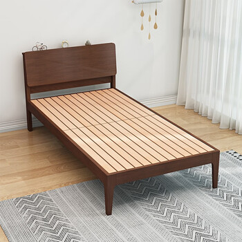 懒时光 单人床 实木单人床1米儿童床1.