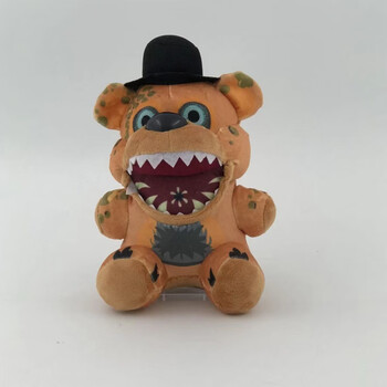 乐加酷fnaf玩偶 安全漏洞系列周边午夜i熊毛绒玩具游戏动漫变异棕熊
