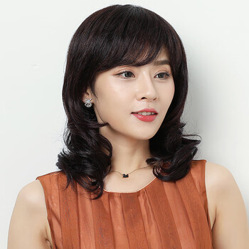 【现货速发】三八节礼物送妈妈真发假发女中长发全头套式大波浪长卷发