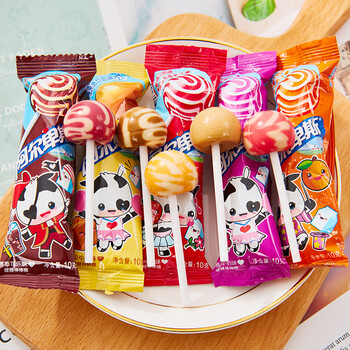 棒棒糖牛奶味水果味创意聚会儿童孩子礼物果汁糖果小零食60支草莓树莓