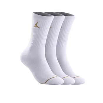 aj篮球袜nk男袜透气袜nba飞人精英袜吸汗运动袜休闲跑步毛巾底袜 白色