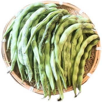 花豆角 东北花纹豆角 东北豆角 老品种紫纹花豆角 农家新鲜蔬菜 1kg(2