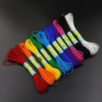 端午五色线72号玉线编织绳手链项链编绳吊坠线五彩绳串珠线彩色绳 新彩虹系列（10色装）