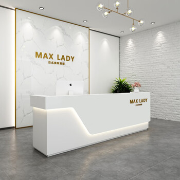 医院诊所前台现代简约美容院柜台公司接待台酒店收银台服装店定制美发店宿巢家具1600 600 1050 图片价格品牌报价 京东