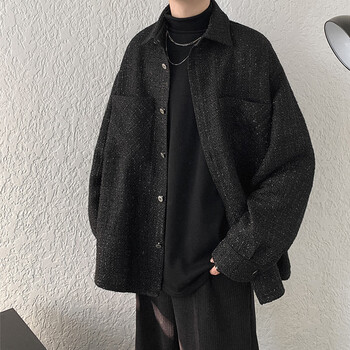 sijian小香风外套男ins潮牌设计感小众感炸街男装oversize情侣夹克