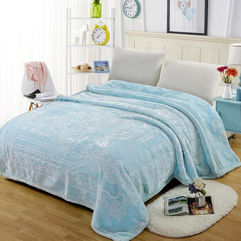 芍萌2022升级款澳洲羊毛毯子婚庆羊绒毯100纯羊毛毯盖毯双人保暖被子