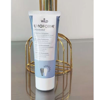 wild瑞士进口wild怀尔德钻石粉抛光牙膏美白去黄提亮75ml钻石牙膏