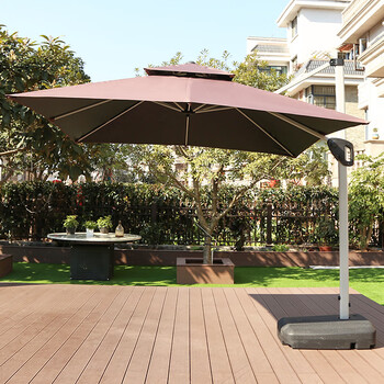 野人谷户外遮阳伞3米庭院伞别墅花园罗马伞室外大型太阳伞岗亭伞露天