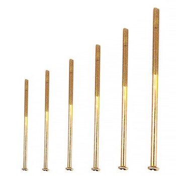 好工邦 开关加长面板螺丝 全牙半牙插座墙壁螺栓 镀彩锌圆头十字螺丝