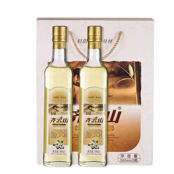 赣州齐云山高纯山茶油500ml2礼盒装茶籽油食用家庭装礼佳品