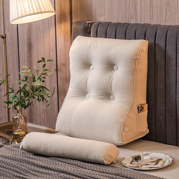 躺枕三角床头靠垫大靠背垫床上靠枕软包护腰宿舍客厅沙发榻榻米抱枕