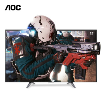 AOC 游戏电视 55G1X 55英寸 4K超高清 HDR 2G+8G 人工智能语音网络平板电视