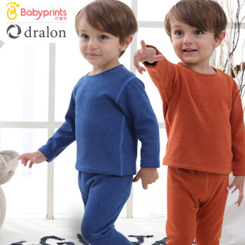 Babyprints品牌儿童内衣男女套装加厚宝宝秋衣秋裤四季中大童小孩家居服价格趋势与推荐