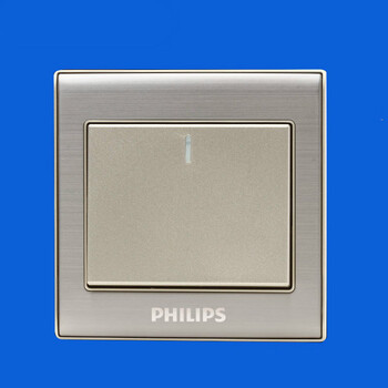 开关插座面板q8系列香槟金色开关86型单开单联开关