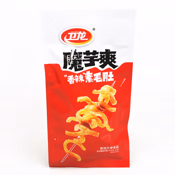 卫龙魔芋爽50g*10袋魔芋丝素毛肚休闲零食品 香辣味【50g*10包