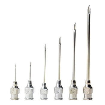 注射器不锈钢点胶兽用针头实验针头579101218号尖头45长度20mm10支