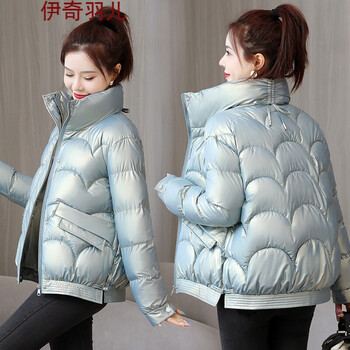 棉服女小棉袄冬装女反季衣女短款2022冬季新款韩版亮面立领加厚宽松