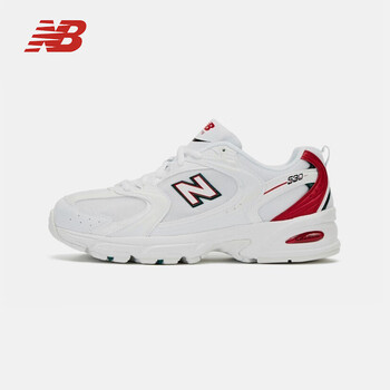 省221元】new balance New Balance NB官方中性款530系列MR530SK简约舒适时尚百搭休闲鞋复古老爹鞋白色多少钱-什么值得买