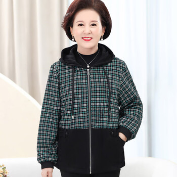 冬季外套200斤胖妈妈秋装外套加大码中老年人女装50岁60奶奶秋季夹克