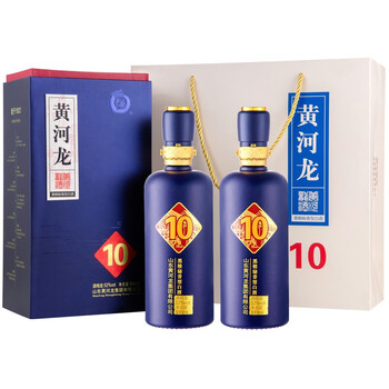 黄河龙 52度 黑粮秘香型白酒秘香10 500*2瓶装