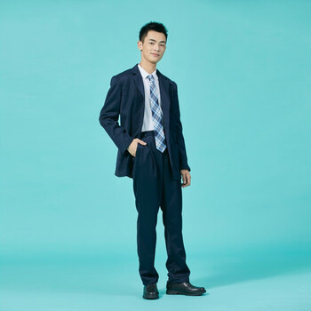 深圳校服中学礼服学生冬季男生款 中冬制西装 155cm