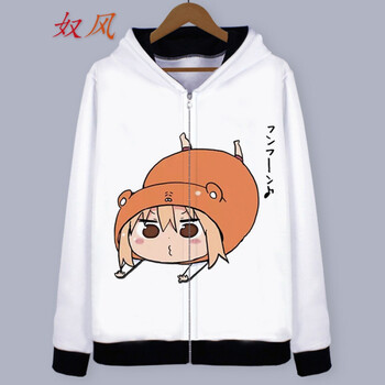 干物妹小埋土间埋二次元动漫周边衣服男女秋冬加绒连帽卫衣外套22m