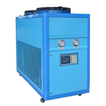 深凌通3HP工业冷水机5HP冷式冷水机8HP模具注塑冷冻机10HP小型冰水机降温UVLED光固化 LT-5A 蓝色 10天