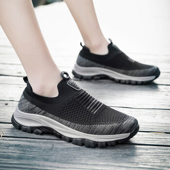 新百伦官网安踏无鞋带运动鞋男夏季透气懒人运动一脚蹬免系鞋带无