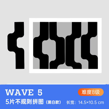 十级烧脑地狱难度格格不入拼图jigsawpuzzle超难透明减压p005黑色款