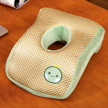 世嘉娜学生枕头夏季卡通凉席午睡枕记忆棉小学生趴睡枕儿童趴趴枕办公