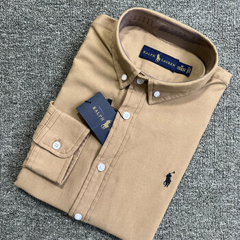 美国保罗polo男装新品rl小马标刺绣男士纯棉牛津纺长袖衬衫春夏季新款