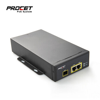 PROCET PT-PSE107GRO-S PoE供电器 网络监控电源配件大功率工业级接续配件 PoE++版本