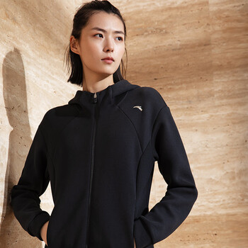 安踏公主线丨显瘦外套女士秋季针织运动跑步开衫运动服162237721 基础