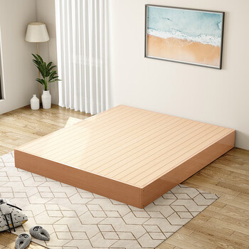 榉木硬板床垫木板床板实木排骨架地台床1.5米双人1.