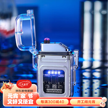 瑞兰克（RLANC）打火机充电创意点烟器防水户外防风火机 机械银色