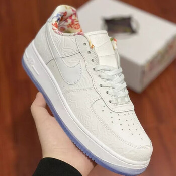 uhfv空军一号男 空军一号女新年限定剪纸印花浮雕af1男低帮板鞋e 级
