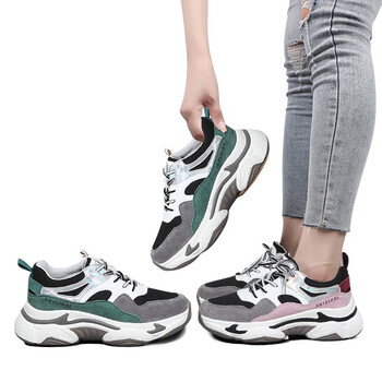 法国梦时力 鞋新款超轻透气运动休闲鞋网红厚底女鞋 【高端定制】女款