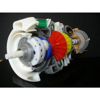 涡桨发动机模型 3D打印 半剖面结构展示 教学教具 STEM 机构制定制款 2800型