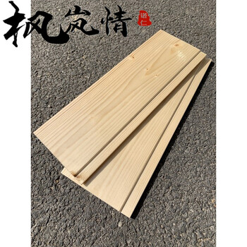 免漆桑拿板带曹扣板防腐木护墙吊顶阁楼装饰杉木拉丝10mm厚原木色扣板