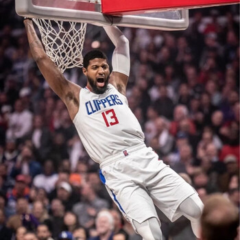 识恩快船队保罗乔治球衣男女13号城市版pg雷霆篮球服定制 乔治快船