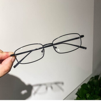 新品斯文败类眼镜斯文系金丝眼镜长方形窄框日系男女生平光镜可配防