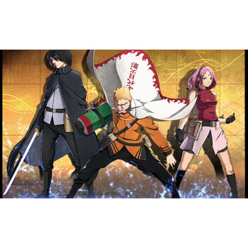 博人传墙贴鸣人佐助鼬超大宿舍壁画背胶自粘定制 卡其色 第七班16