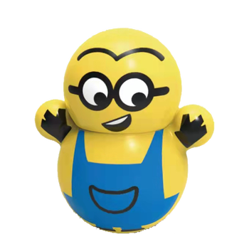 猫不倒翁哆啦a梦叮当猫桌面摆件卡通迷你整蛊小玩具 小黄人不倒翁20只