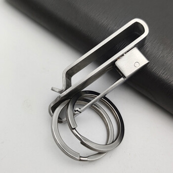 运动裤松紧钥匙扣不锈钢运动裤钥匙扣皮带钥匙扣快取卡裤扣男士礼品