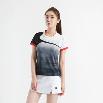 女款乒乓球运动服训练比赛球衣队服定制印字乒乓球服女款白色套装l