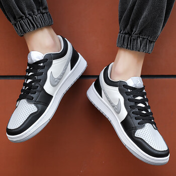 aj男鞋官网联名板鞋黑白熊猫空军一号运动鞋女鞋子9918黑影子灰36