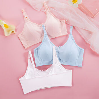 期青春期青少年小背心式内衣初高中学生女生女孩纯棉胸罩小胸聚拢无钢