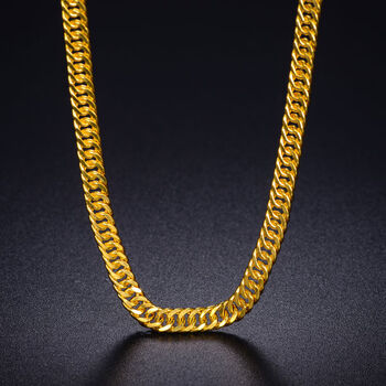 思大福黄金项链男士 足金999.